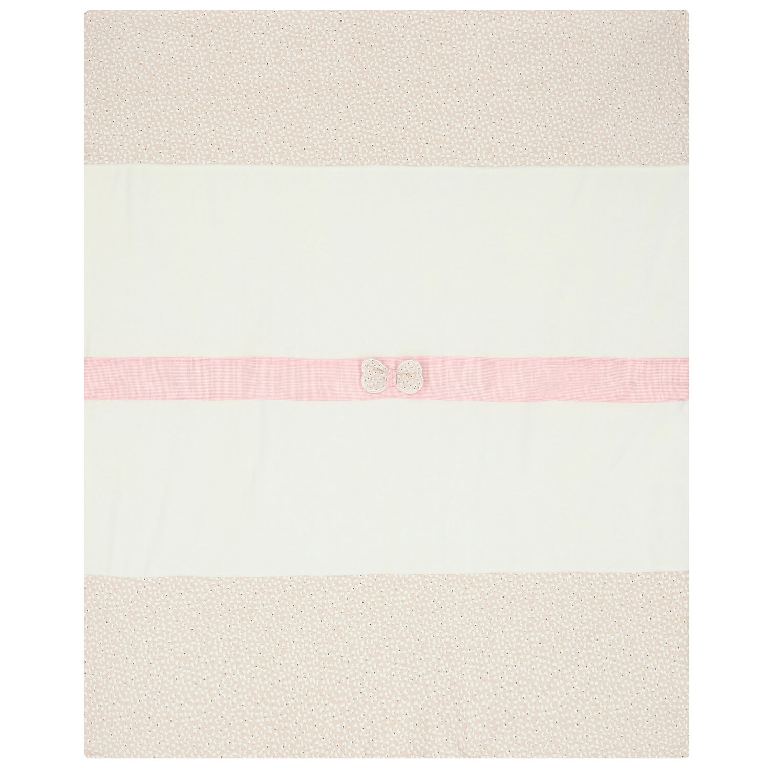 Baby Girls Ivory & Pink Blanket, 1, hi-res